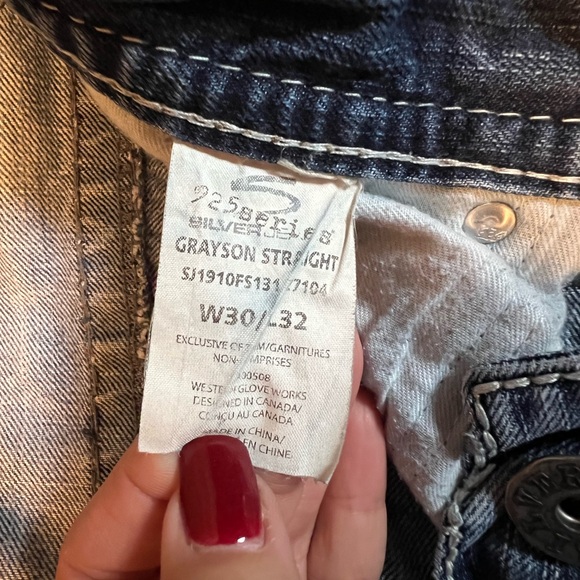 Silver men’s jeans 30x32 Grayson - Picture 4 of 4